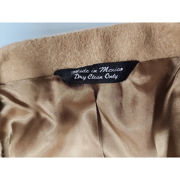 Bill Blass Blazer Mens 44L Tan Camel Hair Black Label Sport Coat Jacket - Picture 8 of 11